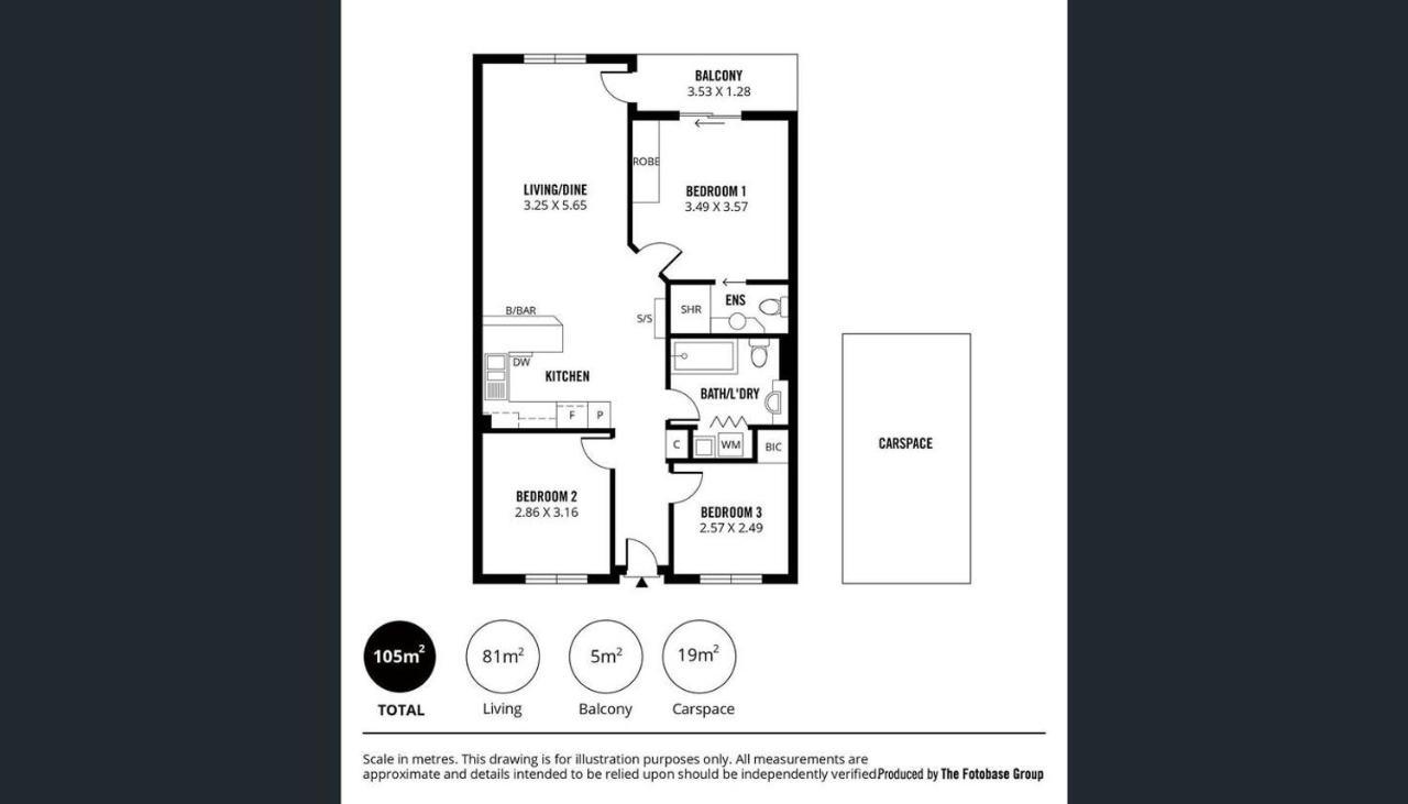 Adelaide Cbd Apartment - 3Br, 2Bath & Carpark Eksteriør bilde